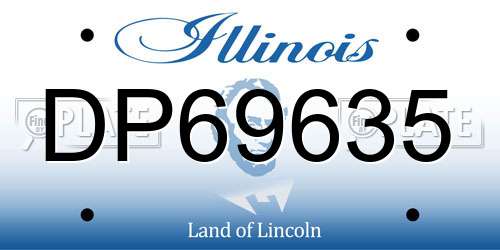 DP69635 Illinois License Plate