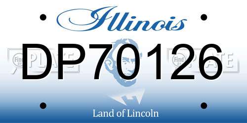 DP70126 Illinois License Plate