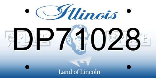 DP71028 Illinois License Plate