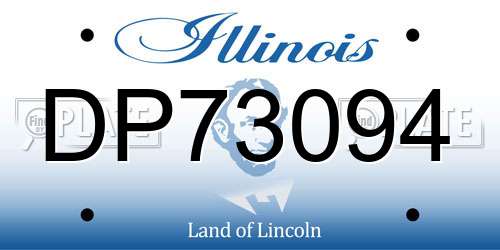 DP73094 Illinois License Plate