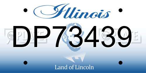 DP73439 Illinois License Plate