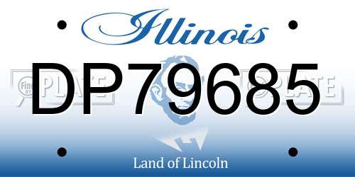 DP79685 Illinois License Plate