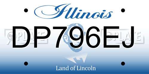 DP796EJ Illinois License Plate
