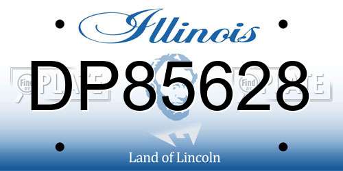 DP85628 Illinois License Plate