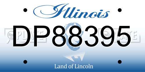 DP88395 Illinois License Plate