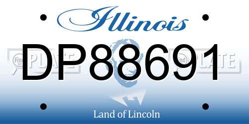 DP88691 Illinois License Plate