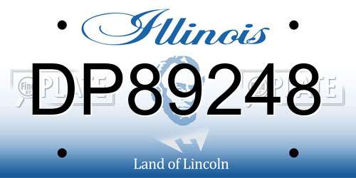 DP89248 Illinois License Plate