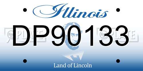 DP90133 Illinois License Plate