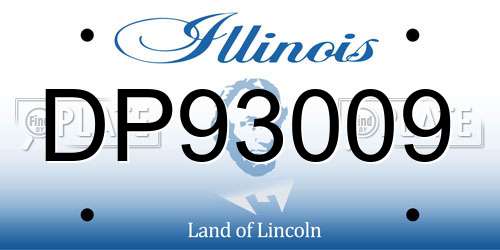 DP93009 Illinois License Plate