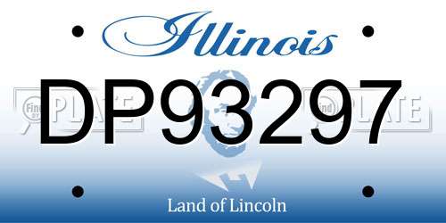 DP93297 Illinois License Plate