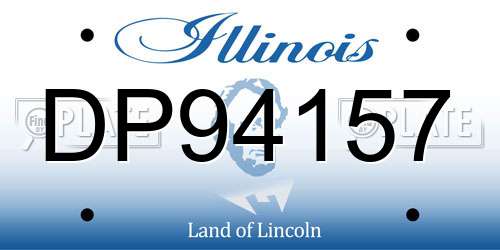 DP94157 Illinois License Plate