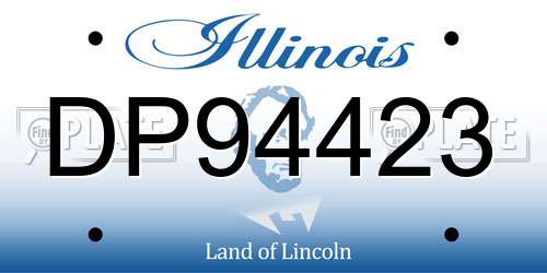 DP94423 Illinois License Plate