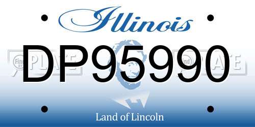DP95990 Illinois License Plate
