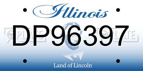 DP96397 Illinois License Plate