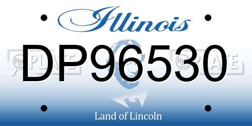 DP96530 Illinois License Plate