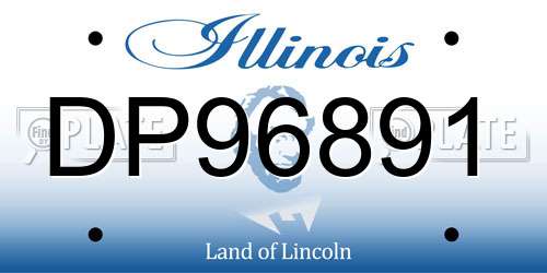 DP96891 Illinois License Plate