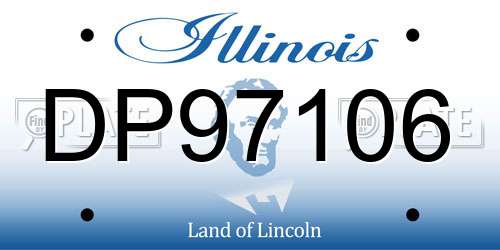 DP97106 Illinois License Plate
