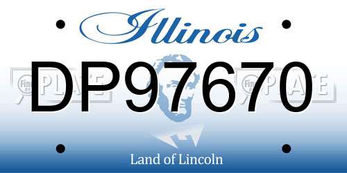 DP97670 Illinois License Plate
