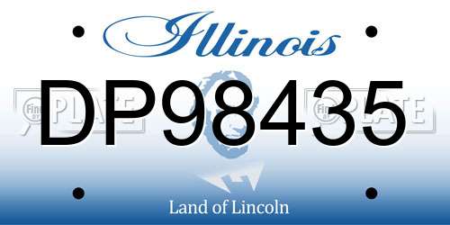 DP98435 Illinois License Plate