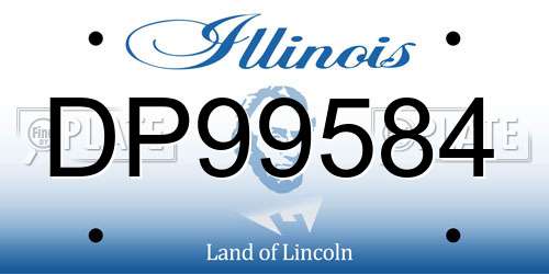 DP99584 Illinois License Plate