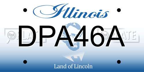 DPA46A Illinois License Plate