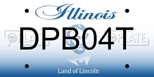 DPB04T Illinois License Plate
