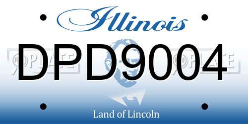 DPD9004 Illinois License Plate