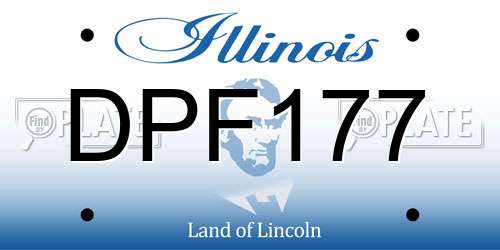 DPF177 Illinois License Plate