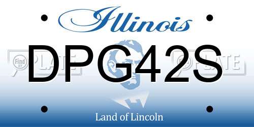 DPG42S Illinois License Plate