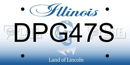 DPG47S Illinois License Plate