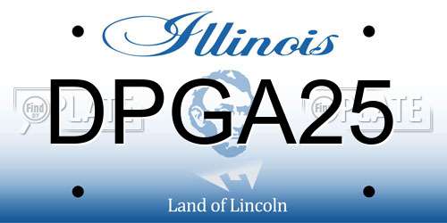 DPGA25 Illinois License Plate