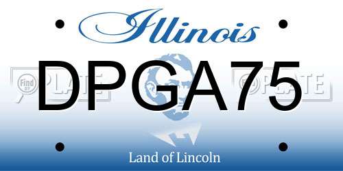 DPGA75 Illinois License Plate