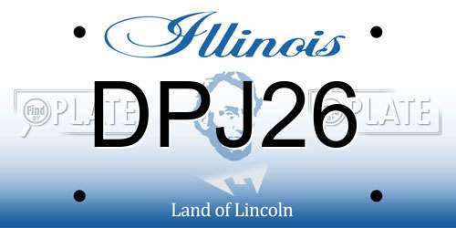 DPJ26 Illinois License Plate
