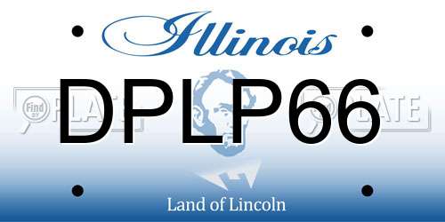 DPLP66 Illinois License Plate