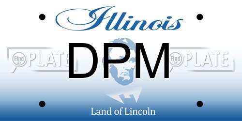 DPM Illinois License Plate