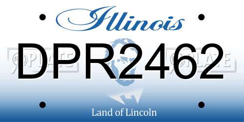 DPR2462 Illinois License Plate