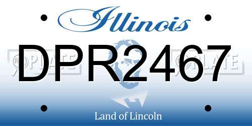 DPR2467 Illinois License Plate