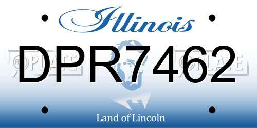 DPR7462 Illinois License Plate