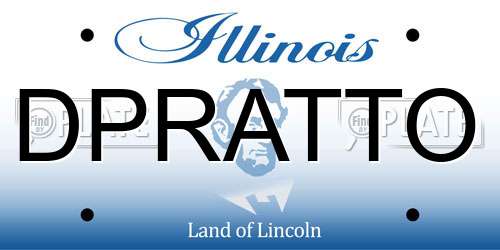 DPRATTO Illinois License Plate