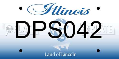 DPS042 Illinois License Plate