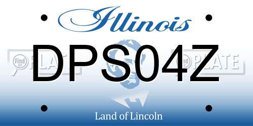 DPS04Z Illinois License Plate