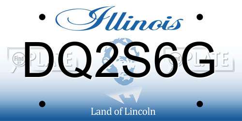 DQ2S6G Illinois License Plate