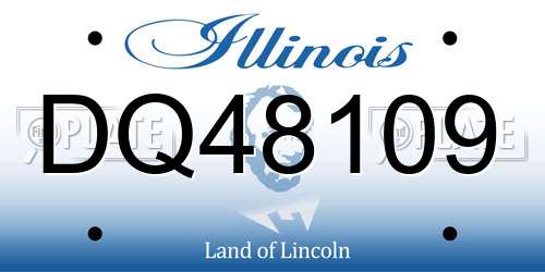 DQ48109 Illinois License Plate