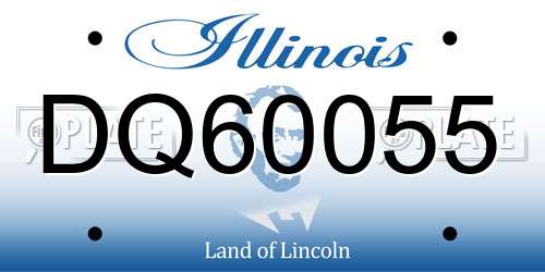 DQ60055 Illinois License Plate