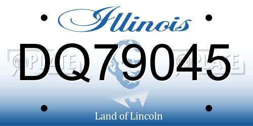 DQ79045 Illinois License Plate