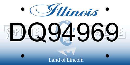 DQ94969 Illinois License Plate