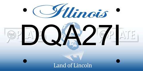 DQA27I Illinois License Plate