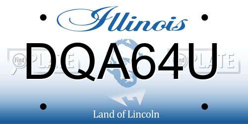 DQA64U Illinois License Plate