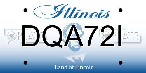 DQA72I Illinois License Plate