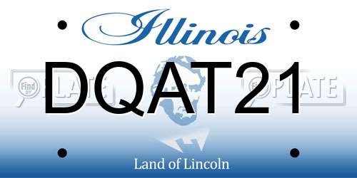 DQAT21 Illinois License Plate
